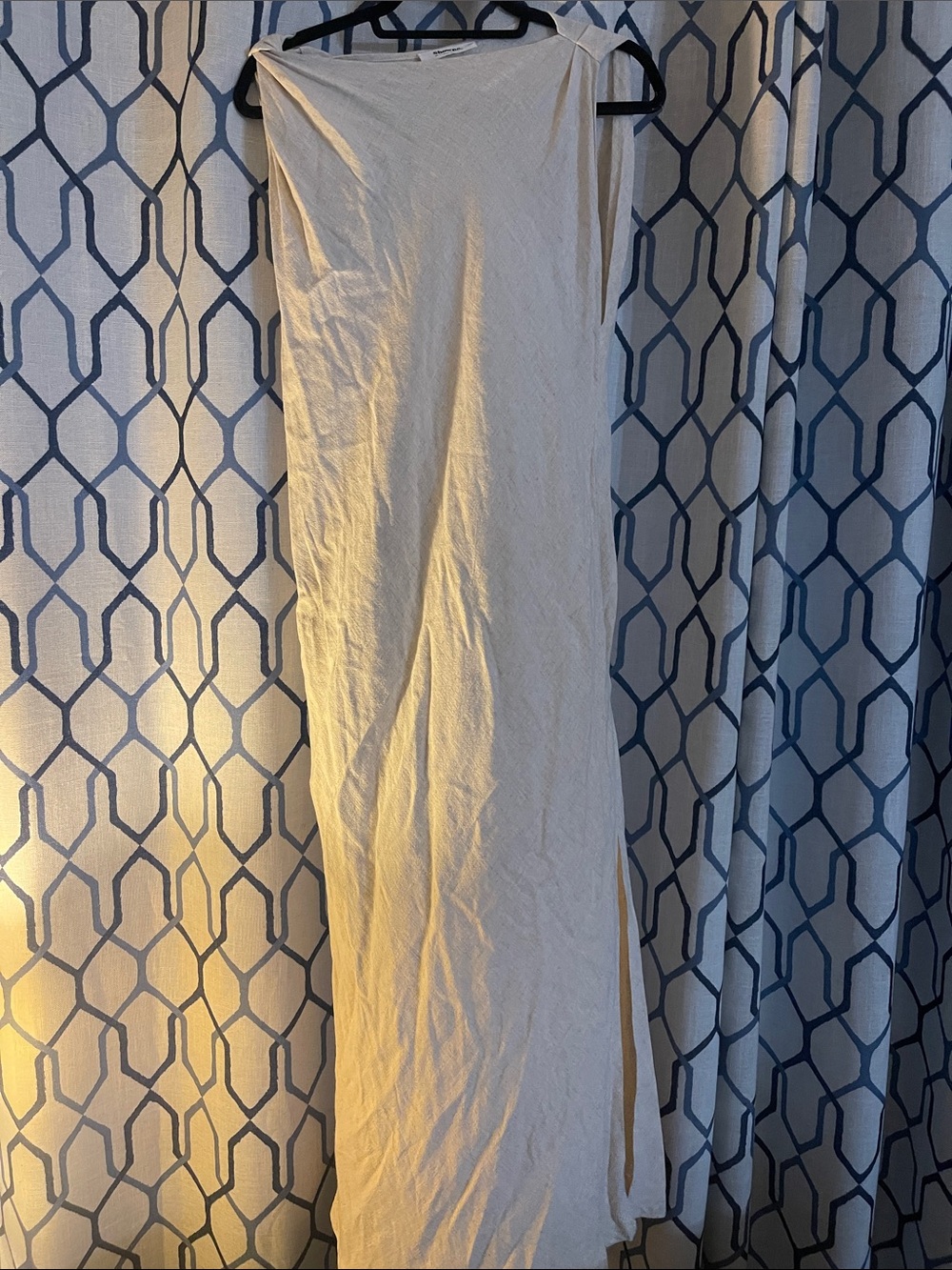 Neutral Cream Linen Dress